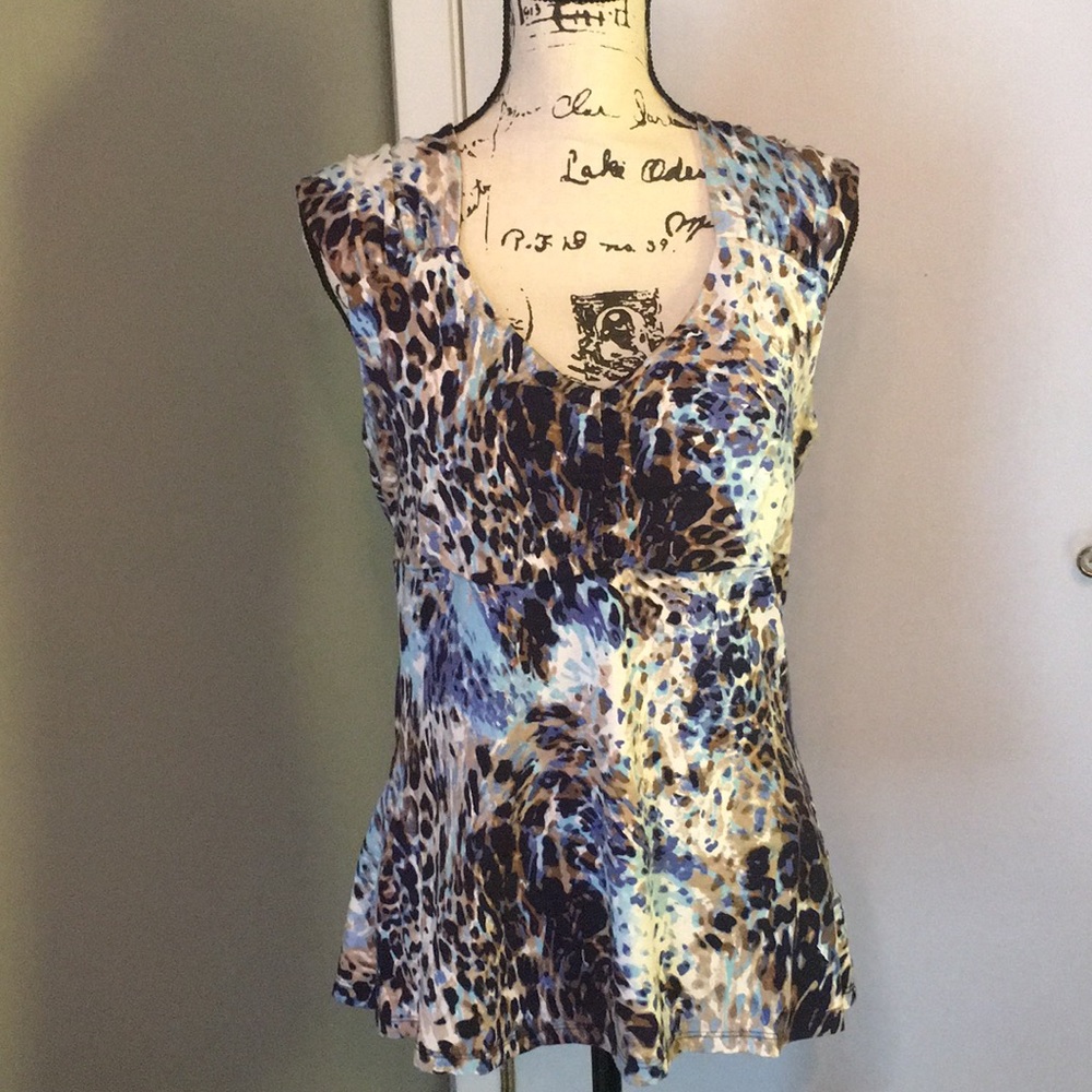 Boston Proper Leopard Print Tank Top